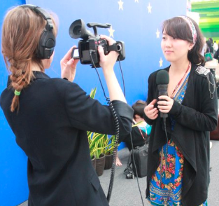 Slater interviews Yiting Wang at COP16 in Mexico, (Jared Schy)