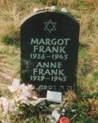 Anne and her sister Margot's grave 