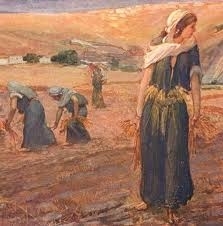 'Ruth Gleaning', James Tissot, 1896 (http://www.bible-art.info/1896JamesTissotRuthGleaning.jpg)