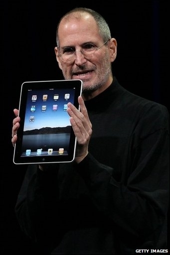 Steve introducing the IPad (from google images (Apple Co.))