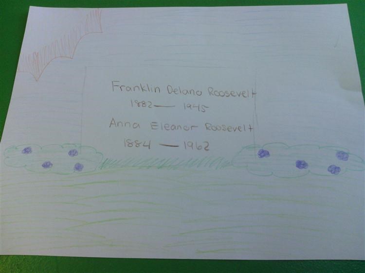 The headstone for Franklin and Eleanor Roosevelt. (Made it. (Hannah Schubrych))