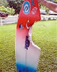 Bethany Hamilton's board after shark attack (Google Images)
