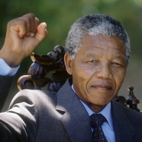 Nelson Mandela Fist (http://www.biography.com (bio. true story))