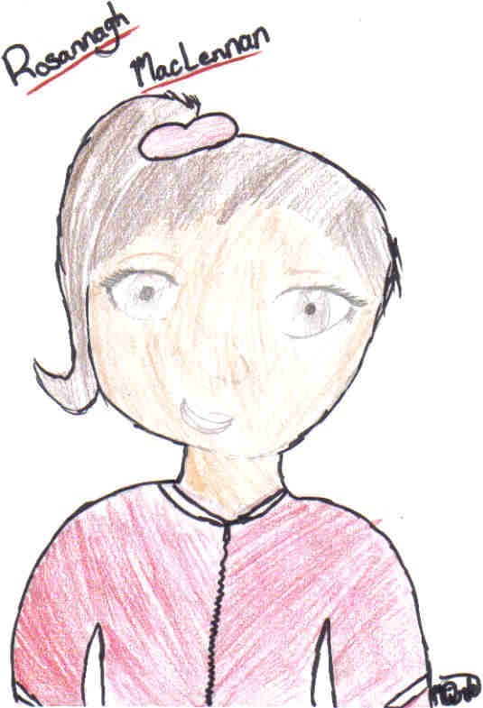 A portrait of Rosannagh MacLennan (I drew this picture. (Megan))