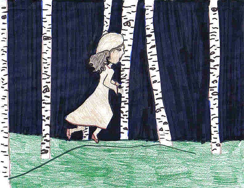 Action picture of Laura Secord (I drew this picture. (Me!))