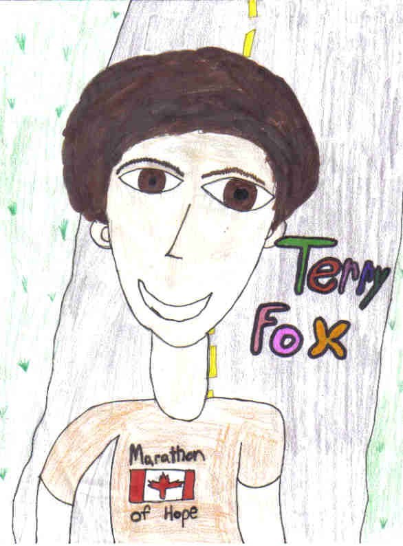 Terry Fox Head and Shoulder Picture (I  drew it (I did it))