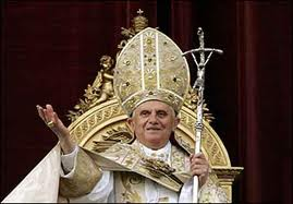 Pope Benedict XVI leading