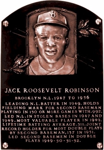 Robinson's plaque in Cooperstown, baseball's HOF. (http://blog.timesunion.com/mcguire/files/2008/05/r ())