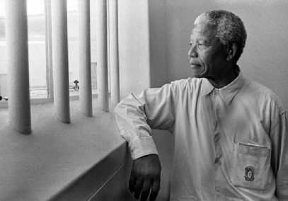 Mandela was imprisoned for 27 years. (http://www.betterlivingthroughbeowulf.com/ () ())