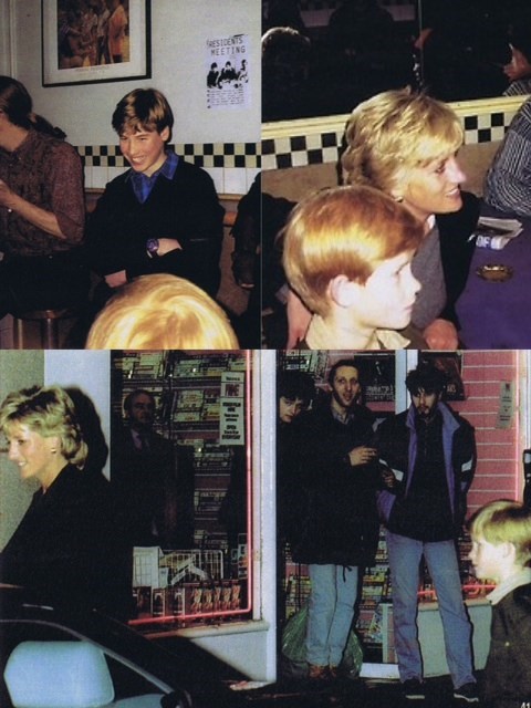 Diana & her sons visiting shelters & hospices. (Tumblr ())