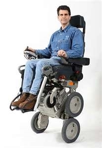 Dean Kamen on his stair climbing wheel chair (http://www.bing.com/images/search?q=Dean+Kamen&qpv ())