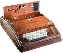 First Apple product ever made, the Apple 1 (http://www.old-computers.com/museum/computer.asp?s)