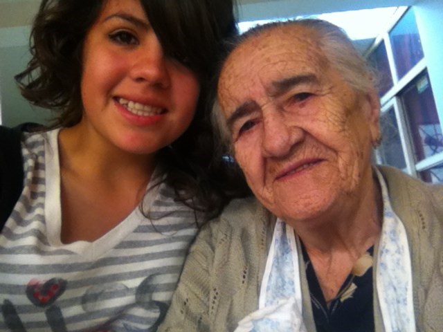 Me and the best grandma in Mexico (I took it (I created the picture))