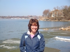 Walking along the shore of Lake Champlain. (https://www.google.com/search?q=danette+dubrul&es_ (Danette Dubrul))