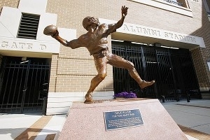 Doug Flutie statue outside of Alumni Stadium. ( http://espn.go.com/boston/ncf/story/_/page/heisman-boston-week5/statue-bc-commemorates-flutie-pass)