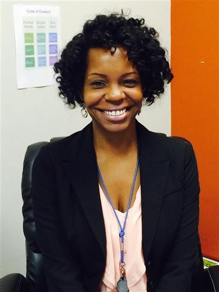 Mrs.D in her office at Knowledge Academies (Picture taken by Mariem Azer ())