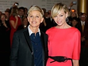 Ellen and her wife, Portia (http://www.gazettenet.com/home/2469898-95/degeneres-ellen-prize-gay)