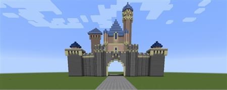 This is the Disneyland castle in Minecraft. (I made it. ())