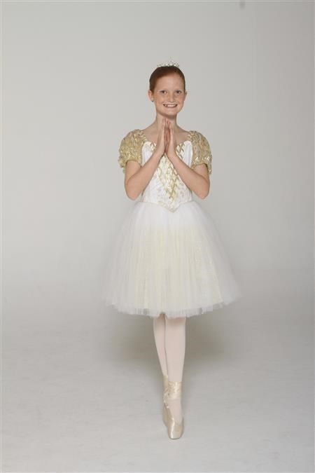 strapless open back dress Girls' Pink Nutcracker 3/4 Sleeve Pocket Twirl Dress Size: 12-24M by Mila & Rose main image 1