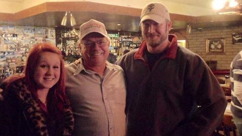 A picture of my cousin and Chris Kyle  ( ())