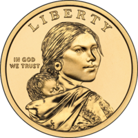 Sacagawea Dollar Coin (Wikipedia)