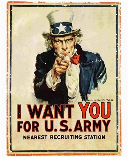 Uncle Sam wanting you to join the army 