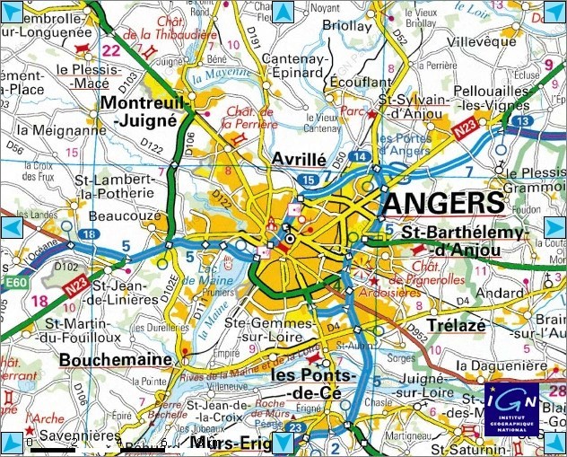 Mmap of Angers  
