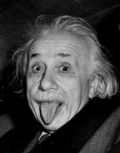 The famous tongue picture. (https://vintageeveryday.wordpress.com/?s=albert+ei ())
