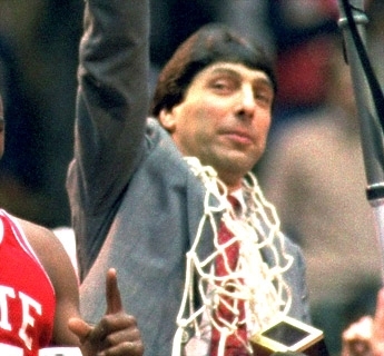 Valvano celebrates his NCAA Championship. (Google Images ())