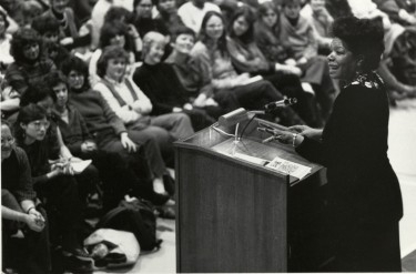 Maya Angelou giving a speech for the SCLC (http://www.headcount.org/maya-angelou-poet-activis ())