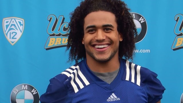 Photo of Eric Kendricks at a press conference. (http://ucla.scout.com/story/1469484-video-kendrick ())