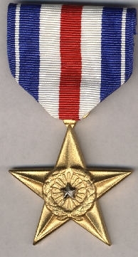 A medal Chris Kyle was awarded with, SIlverStar (http://www.crwflags.com/art/medals/medsilvstar.jpg ())