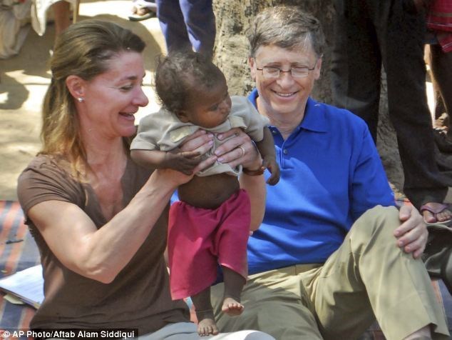 Bill Gates helps millions of children (http://i.dailymail.co.uk/ ())