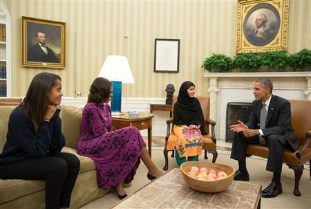 Malala talks to the president of the United States (www.washingtonpost.com (www.washingtonpost.com))