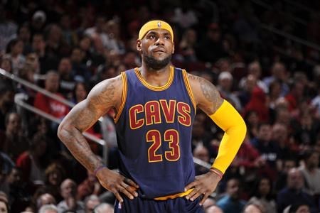 LeBron James in his first game back as a Cavalier (Huffington Post)