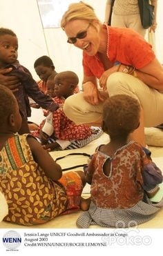 Jessica Lange in the DRC (UNICHIEF)