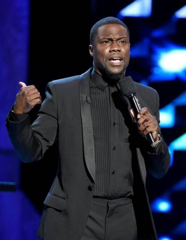 Kevin Hart doing what he loves, stand up comedy