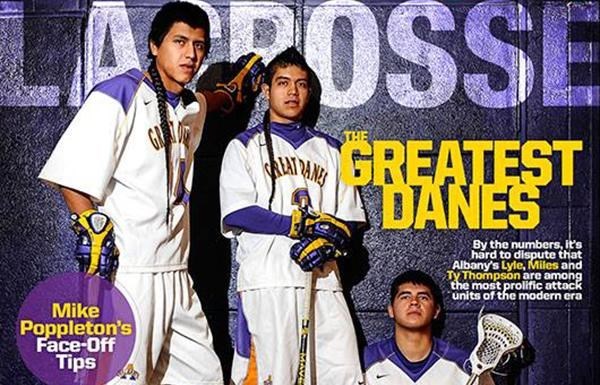Thompson brothers on the cover of Inside Lacrosse (insidelacrosse.com (Inside Lacrosse))