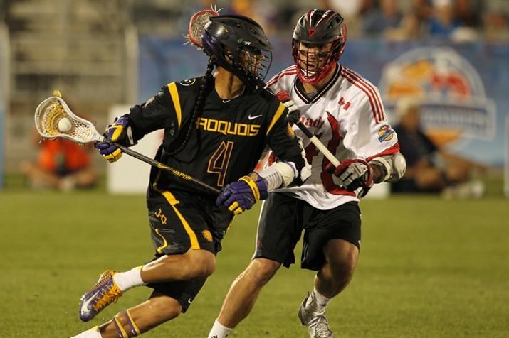 Lyle competing for the Iroquois National Team (http://laxmagazine.com/international/2014-15/image (Lacrosse Magazine))