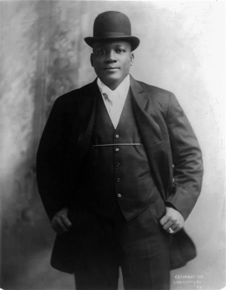 Portrait of John Arthur Johnson (https://en.wikipedia.org/wiki/Jack_Johnson_(boxer) (Otto Sarony))