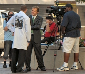 Mr. Conway talks to KDKA reporters. (https://en.wikipedia.org/wiki/Samuel_Conway ())