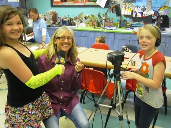 Students interview Wendy Milette (MY HERO Media Arts Director) and practice their filmmaking skills