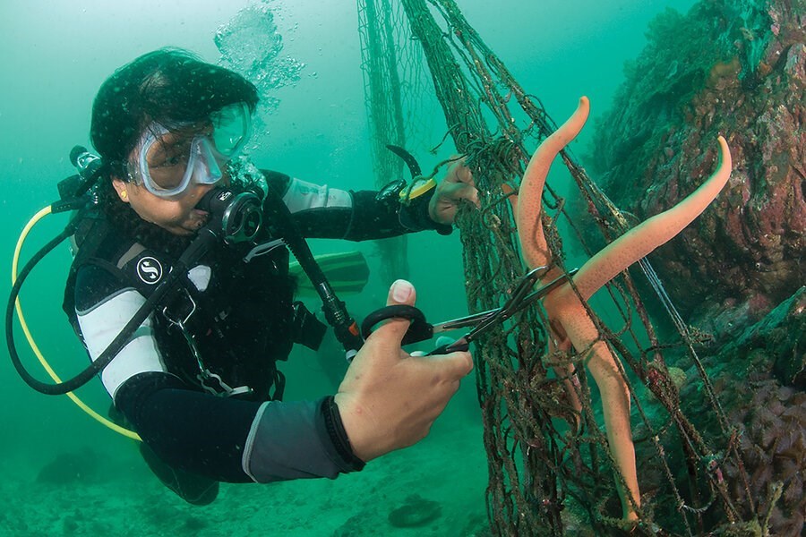 Picture of Abandoned ‘ghost gear’ kills sea life. A Myanmar nonprofit is turning the tide.