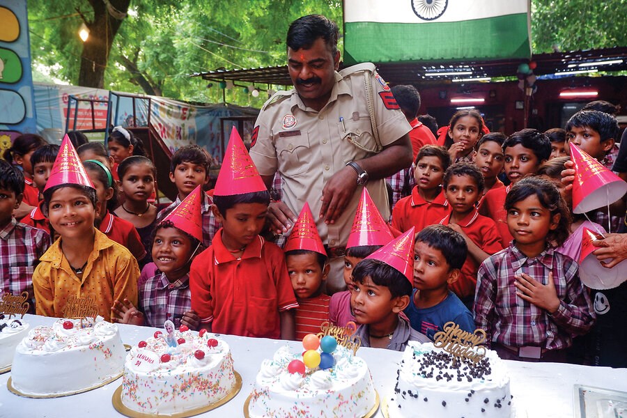 Picture of This Delhi cop wants to ‘spread goodness and happiness.’ So he set up a school.