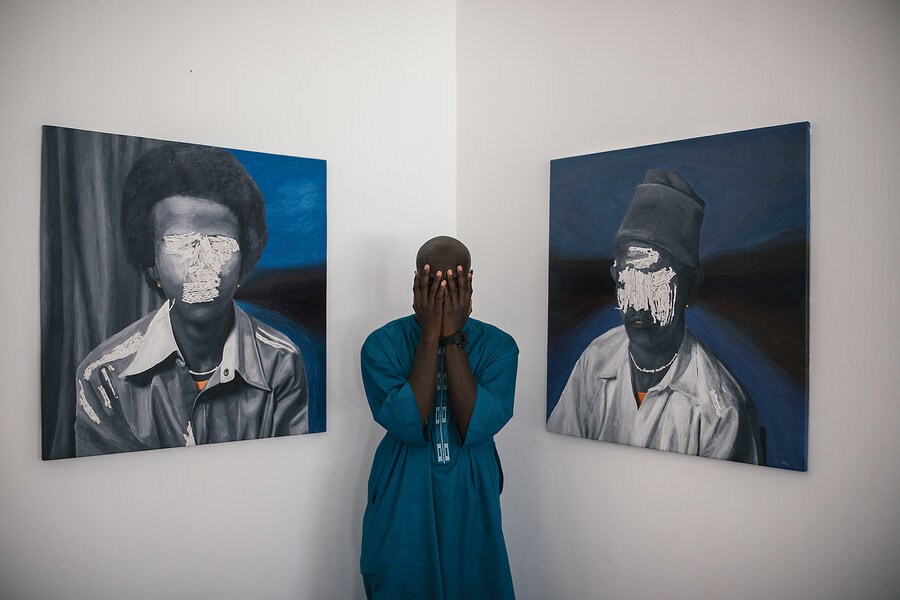 Picture of Sudanese artists fleeing war find camaraderie displaying their work in Kenya