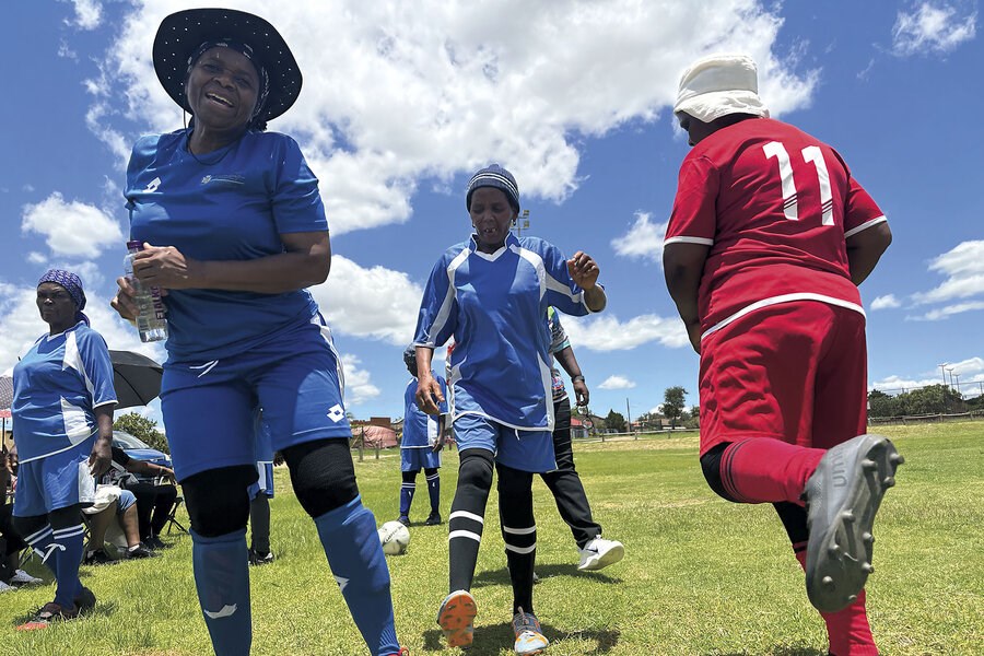 Picture of South Africa’s ‘soccer grannies’ take the field for kicks and camaraderie