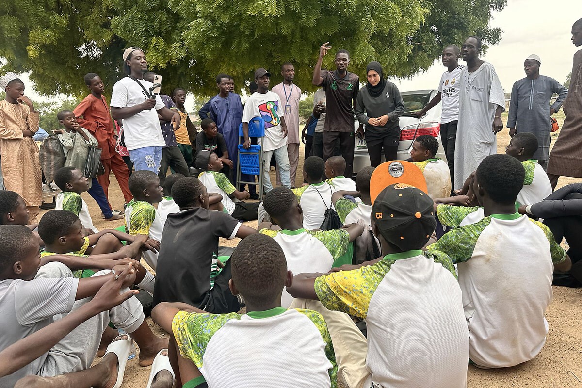 Picture of In Nigeria, a ‘soccer sister’ steers teen boys away from gangs