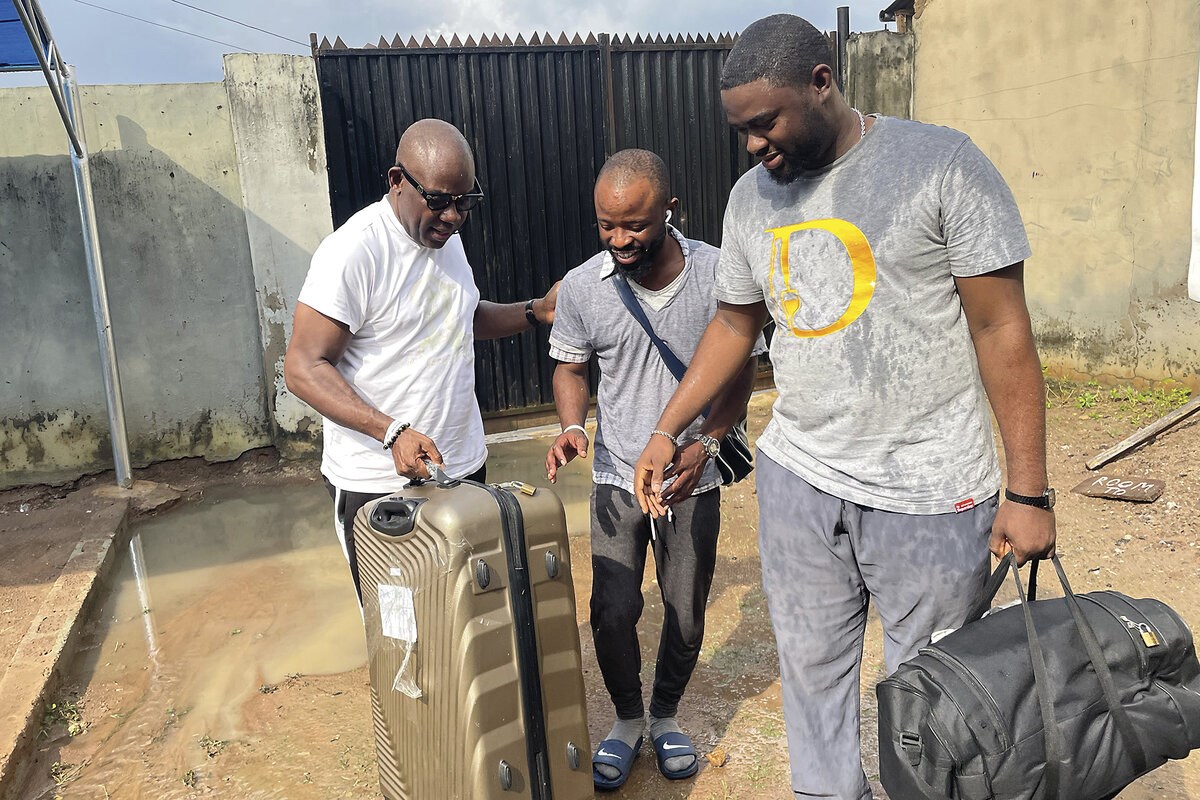 Picture of Nigeria had no shelter for returned male migrants. So, he built one.