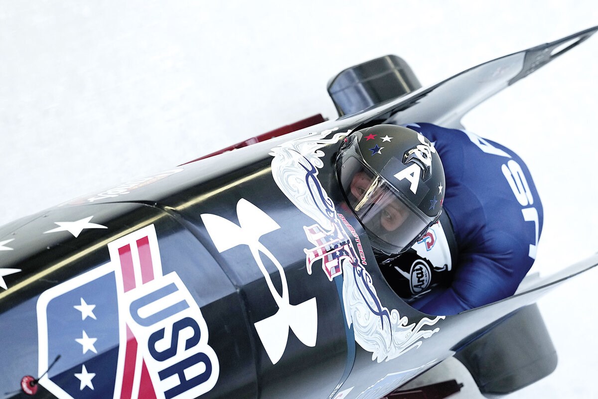 Picture of US Olympians see more than a divided America. They see unity, love, and hope.