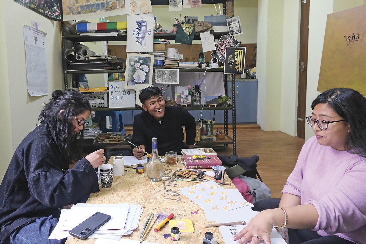Picture of Font of knowledge: Calligraphy enthusiasts in Nepal take up their pens